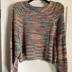 I.N. San Francisco Drop-Shoulder Long-Sleeve Cropped Sweater